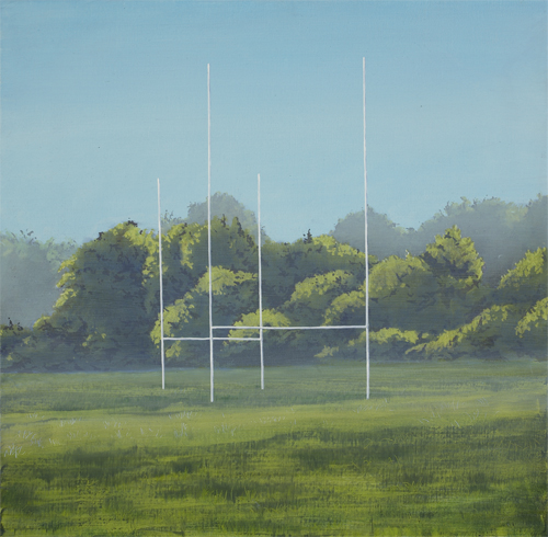 picture of rugby posts on wormwood scrubs